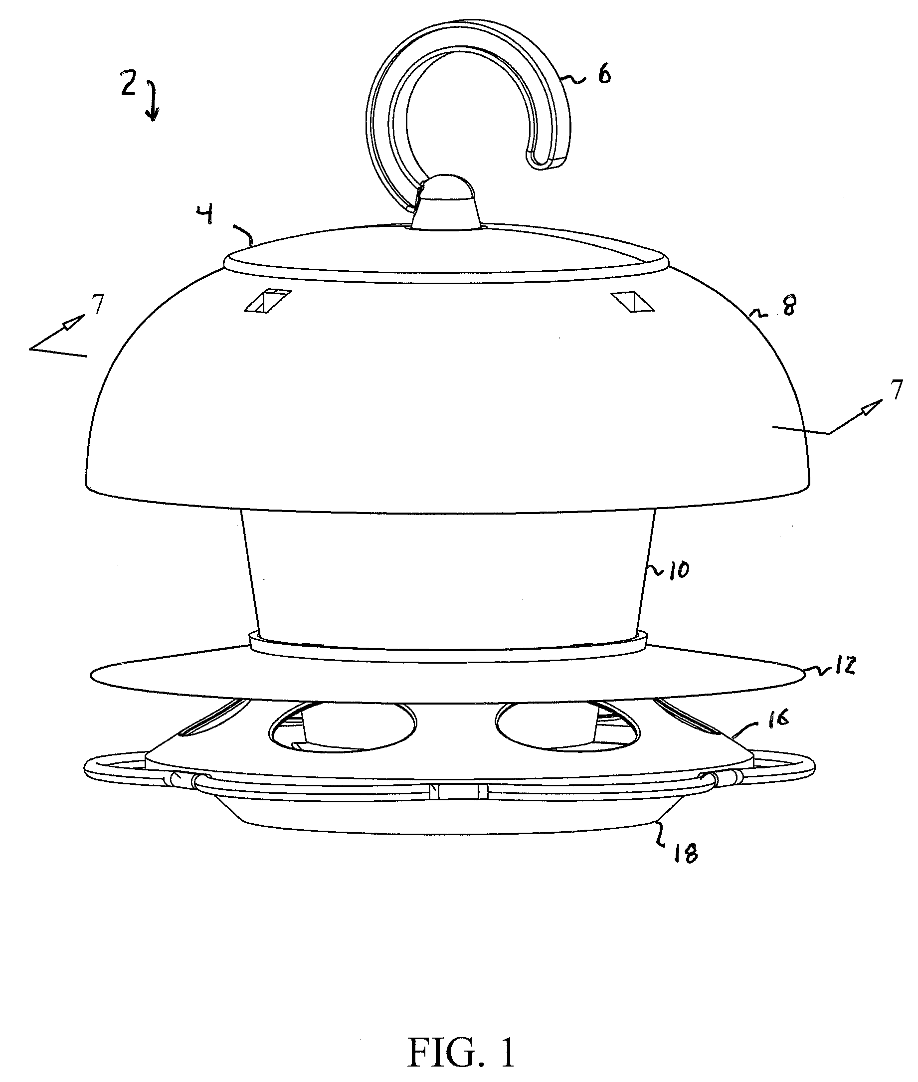 Collapsible bird feeder