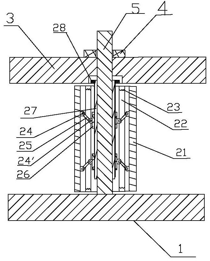 Drive axle spiral bevel gear near-tooth-shaped forge piece placing supporting plate