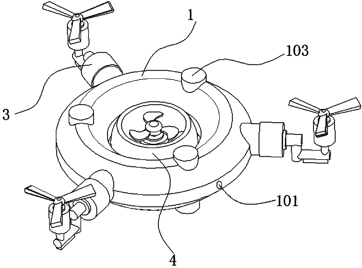 Unmanned aerial vehicle based on fully-protective skeletons