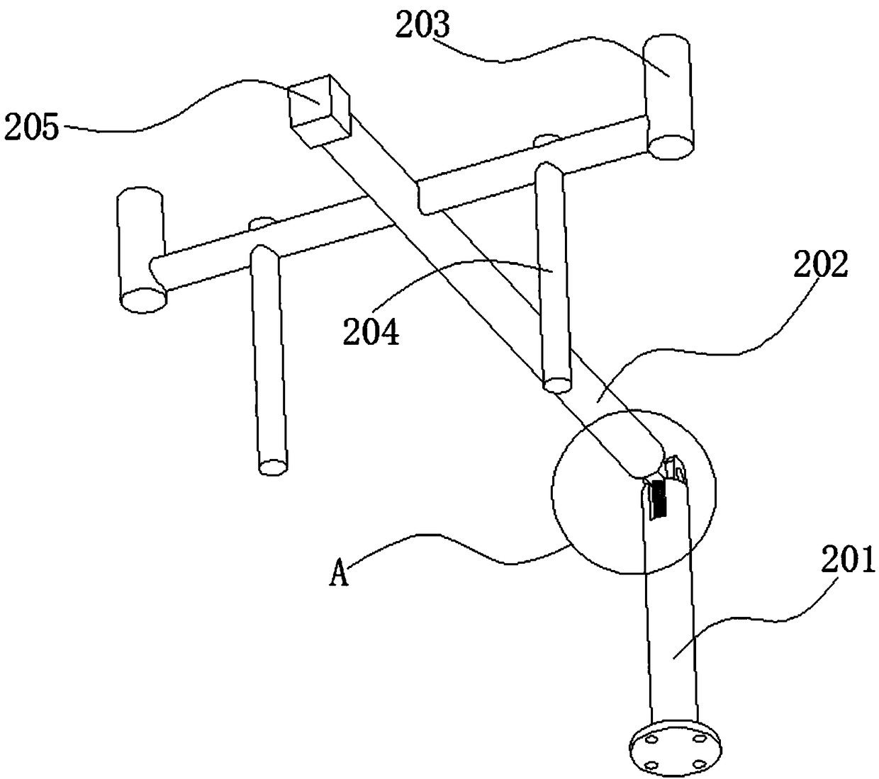 Unmanned aerial vehicle based on fully-protective skeletons