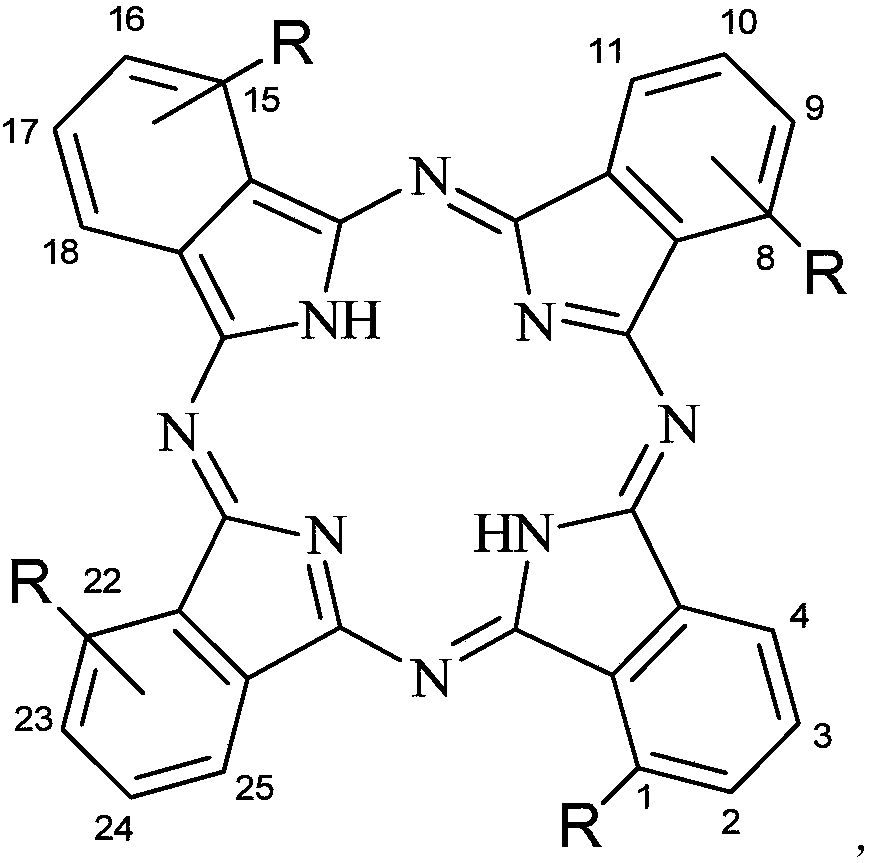 Amino phenoxy substituted phthalocyanine and application thereof to pharmaceutical field