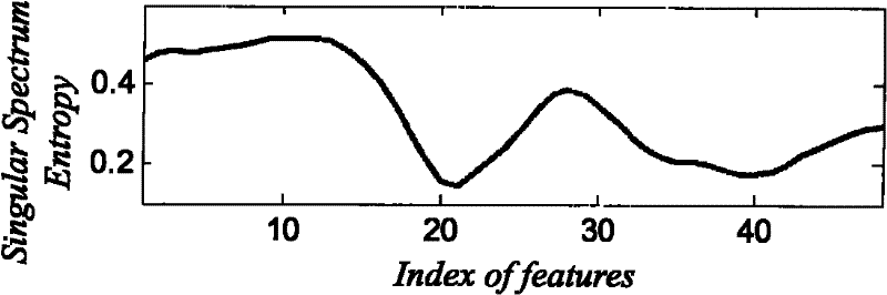 Neuron action potential feature extraction method based on singular spectrum entropy