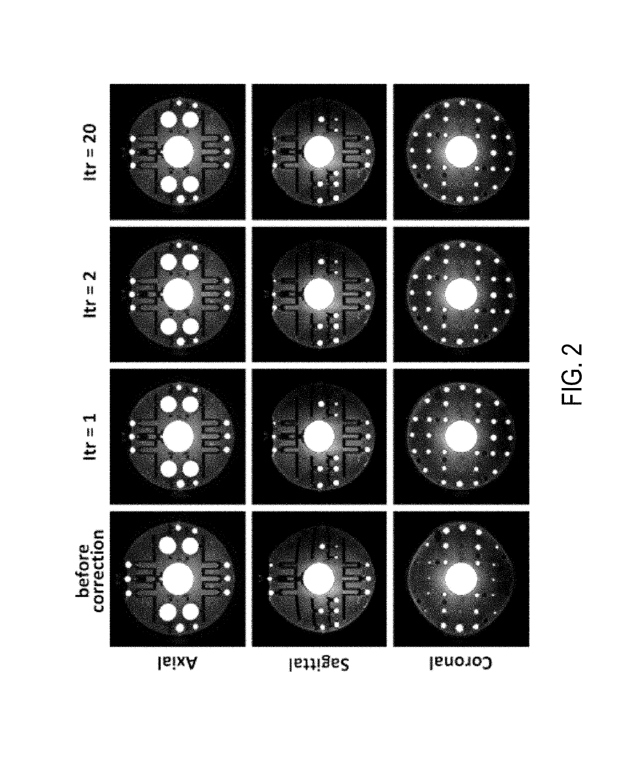 Integrated image reconstruction and gradient non-linearity correction with spatial support constraints for magnetic resonance imaging