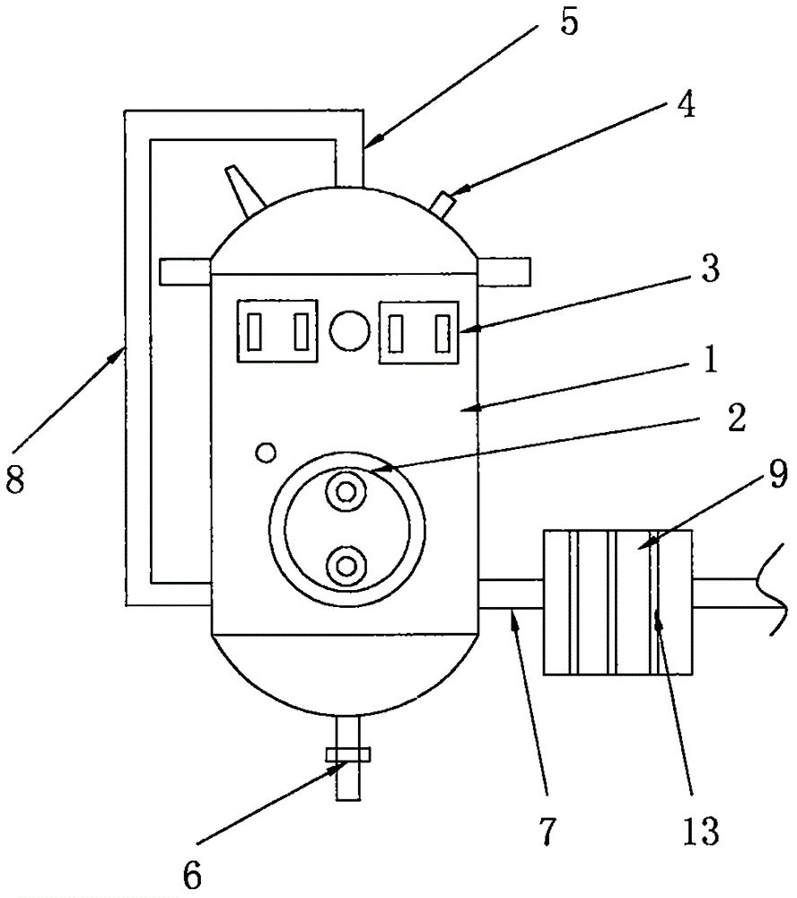 Ship steam boiler