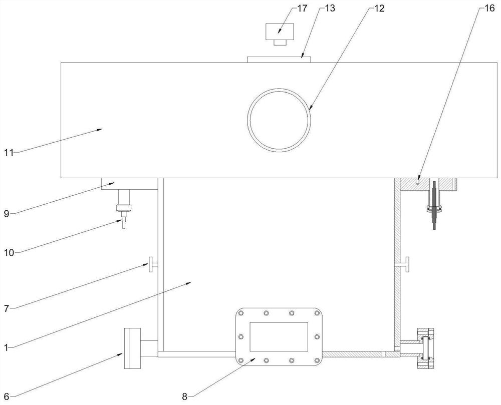 Device for simulating hypersonic speed condensation process in spray pipe and diagnosis method