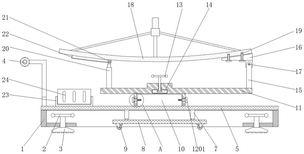 Antenna fixing support frame with anti-falling function