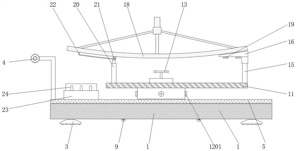 Antenna fixing support frame with anti-falling function