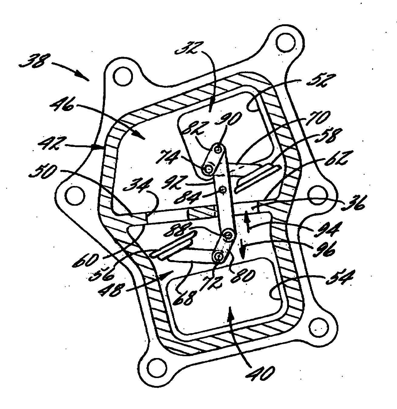 Wastegate valve and associated method