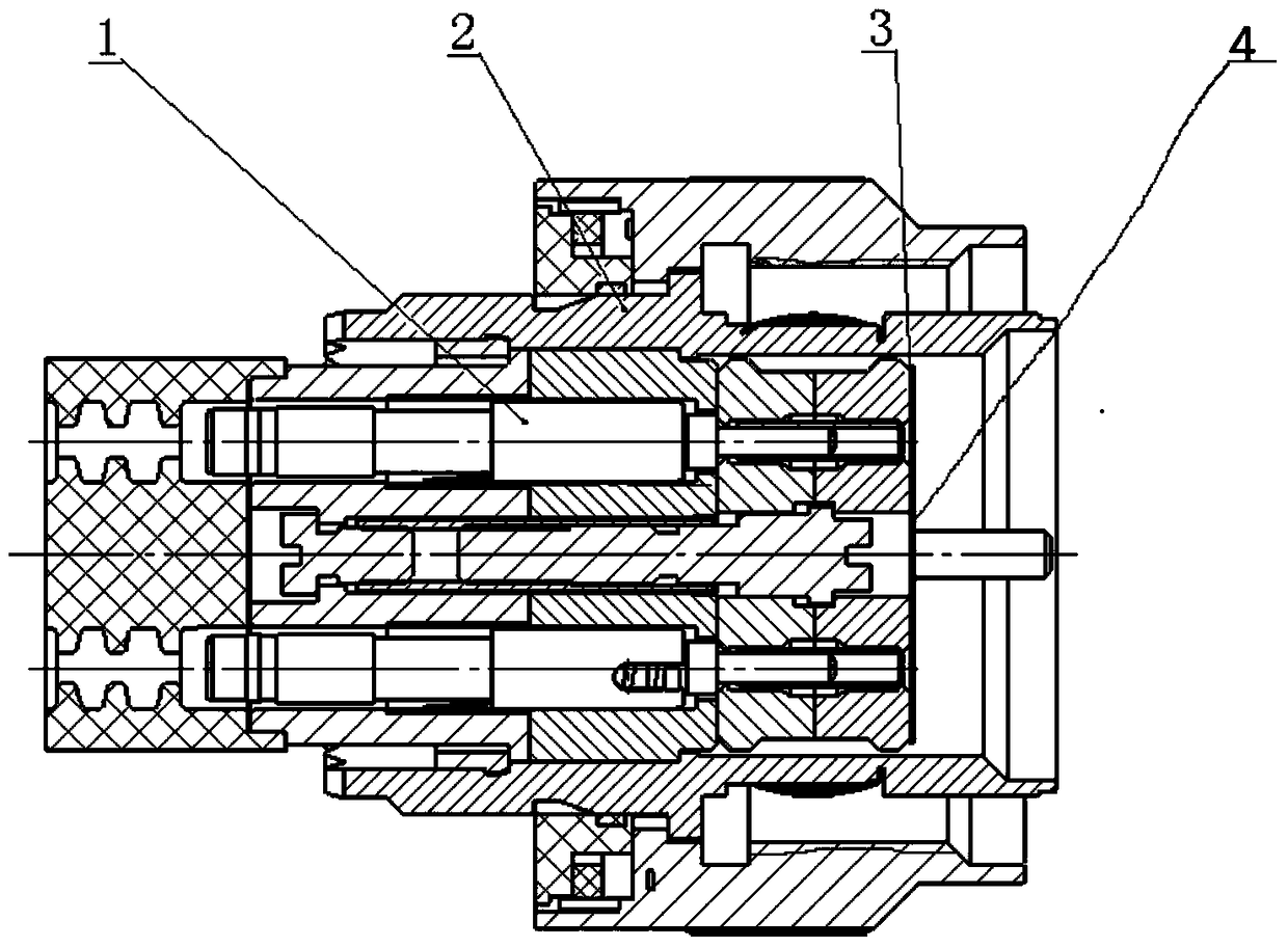 A self-dust-proof structure of an optical fiber connector