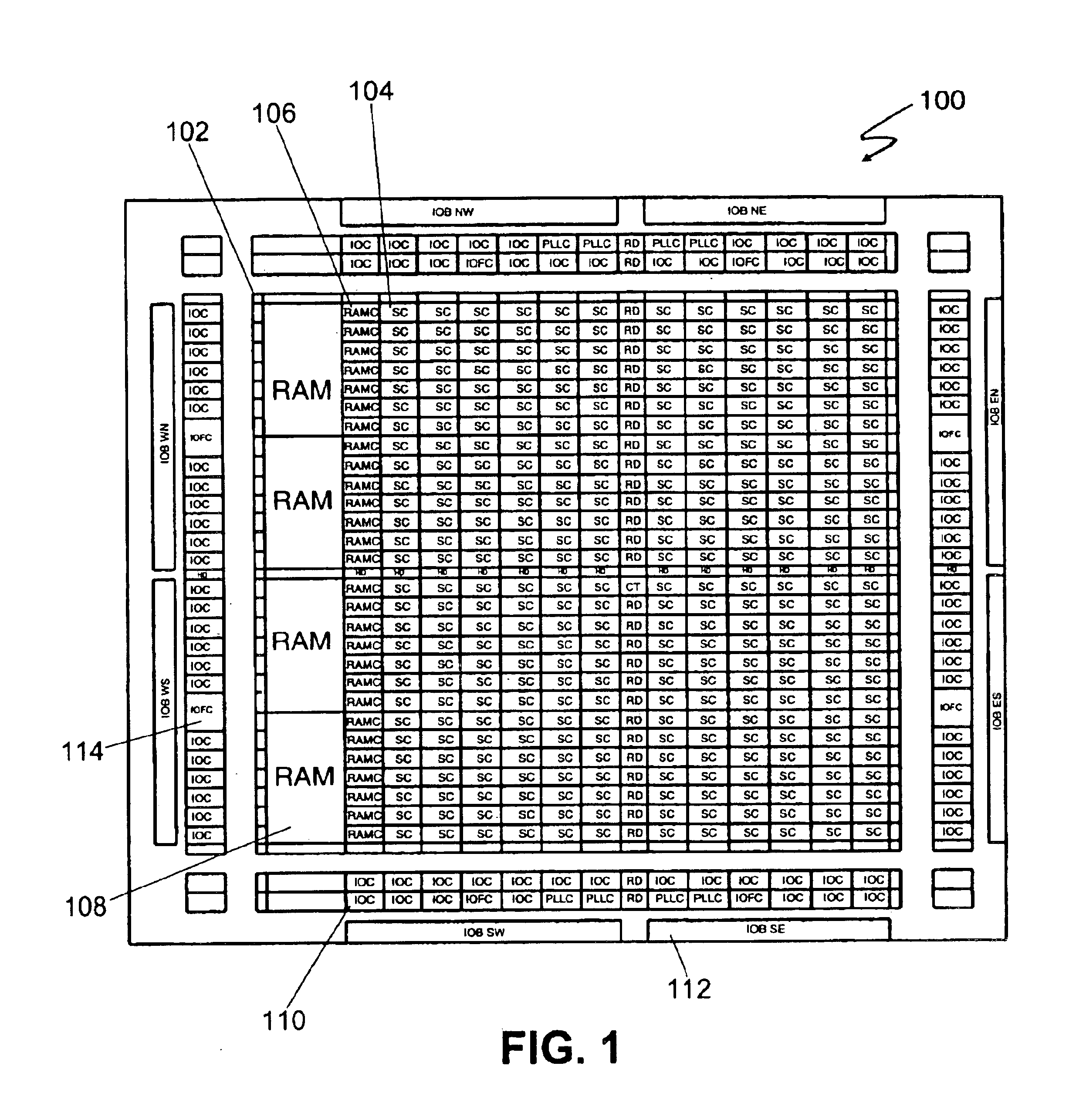 Synchronous first-in/first-out block memory for a field programmable gate array