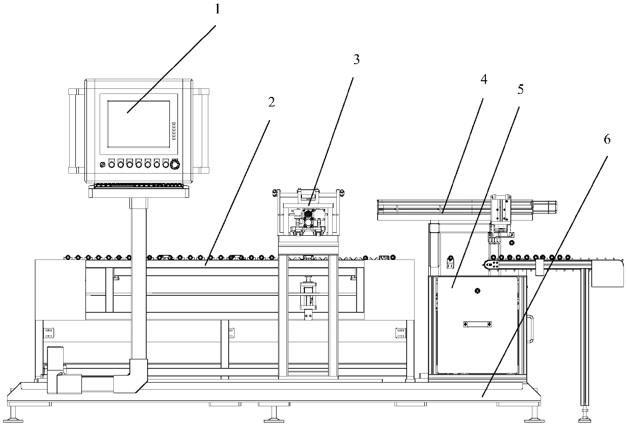 Long-shaft type part detection machine