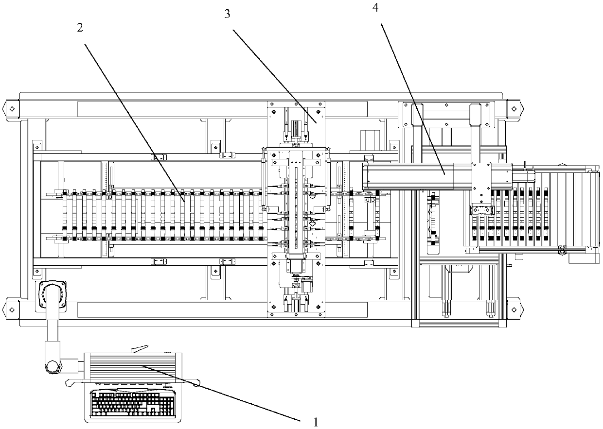 Long-shaft type part detection machine