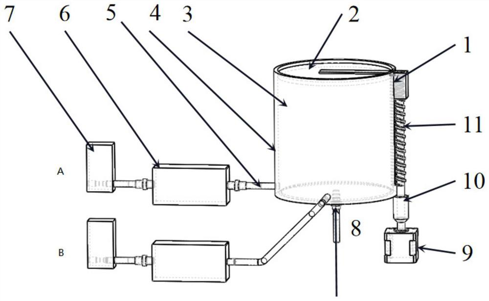 Air and oxygen mixer for portable breathing machine and control method of air and oxygen mixer