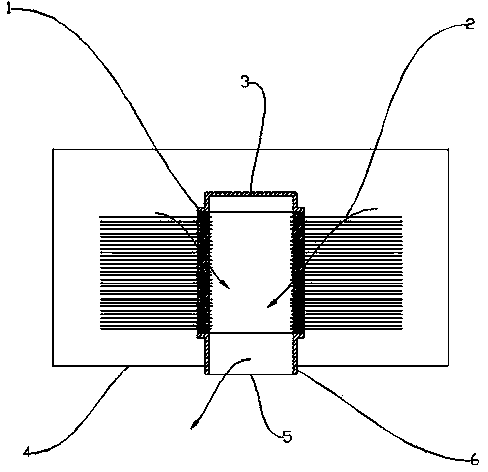 Novel hollow fiber membrane filter core and manufacturing method thereof