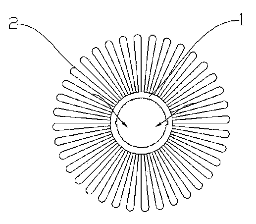 Novel hollow fiber membrane filter core and manufacturing method thereof