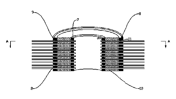 Novel hollow fiber membrane filter core and manufacturing method thereof