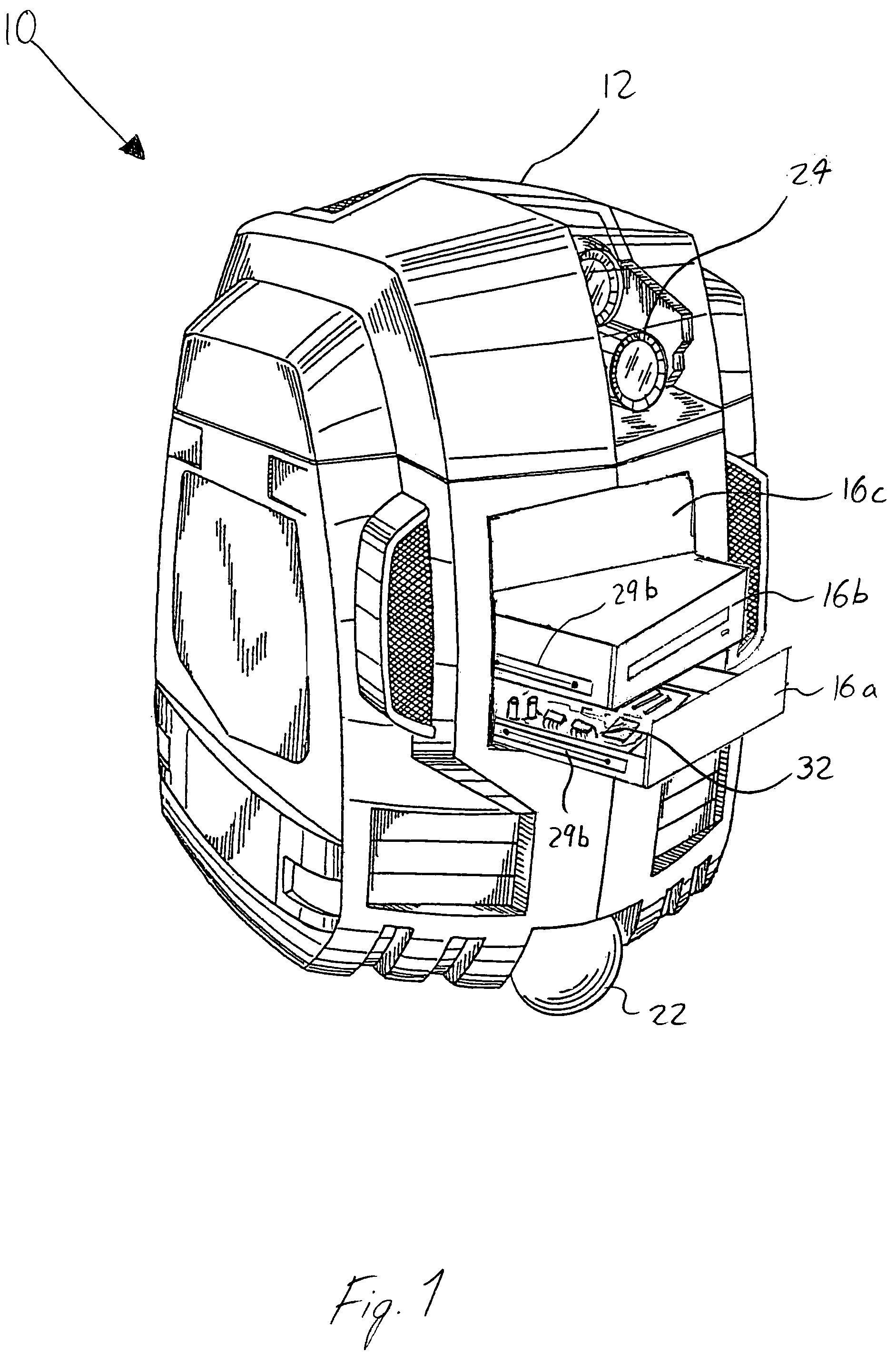 Robot with removable mounting elements