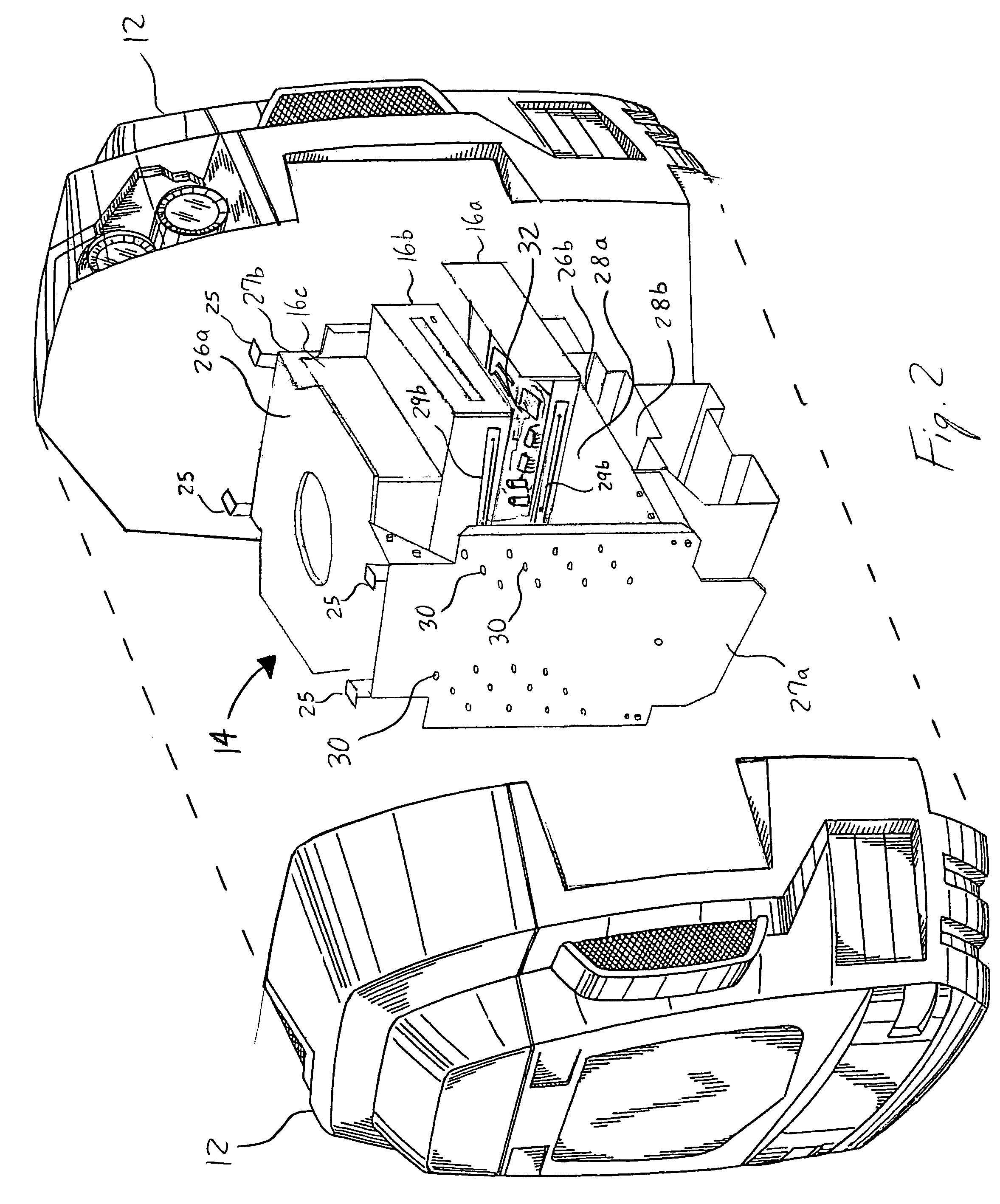 Robot with removable mounting elements