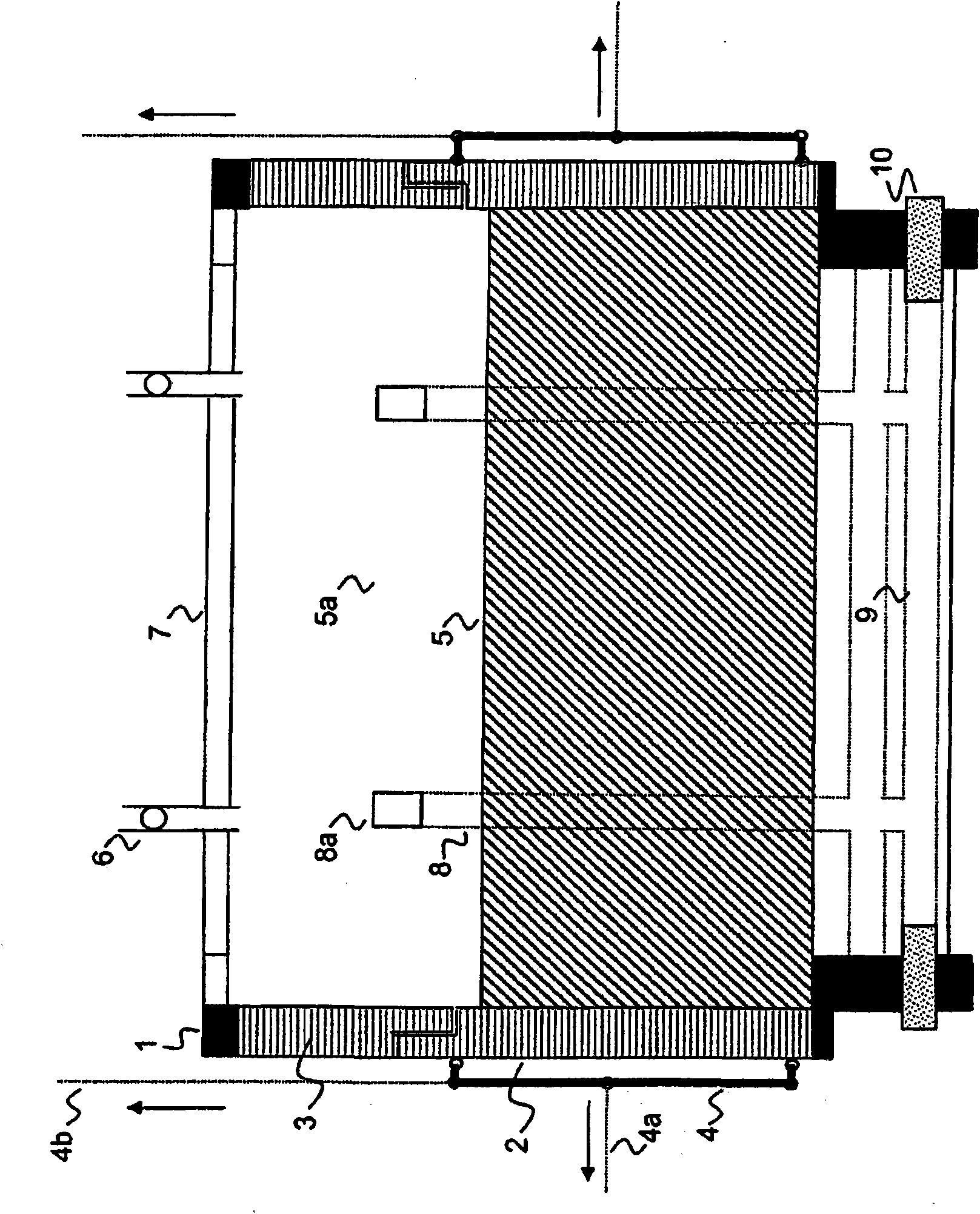 Fire-proof oven doors and fire-proof oven door frame walls of a coke oven battery