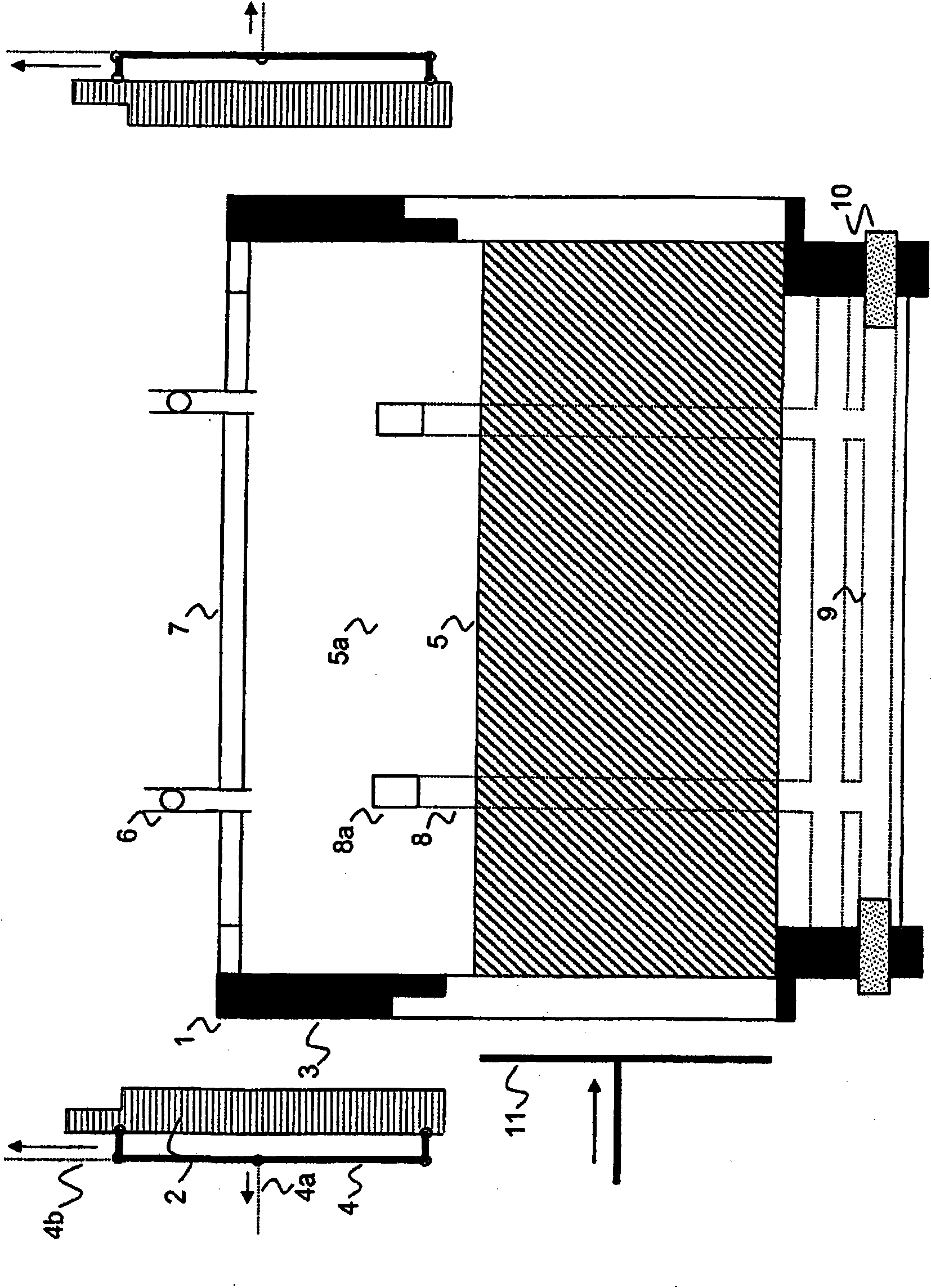 Fire-proof oven doors and fire-proof oven door frame walls of a coke oven battery