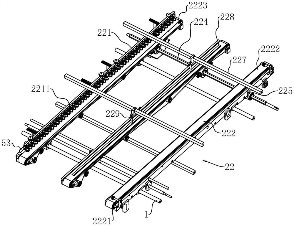 Surface paper conveying mechanism of paper mounting machine and paper mounting machine thereof