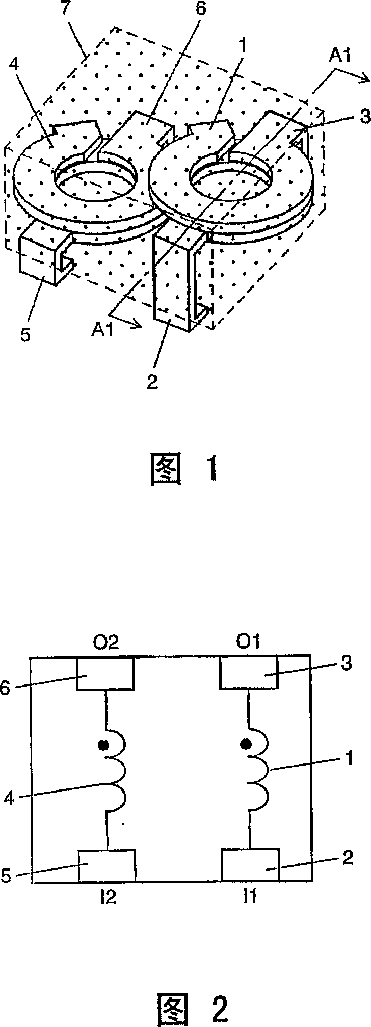 Multiple choke coil and electronic equipment using the same