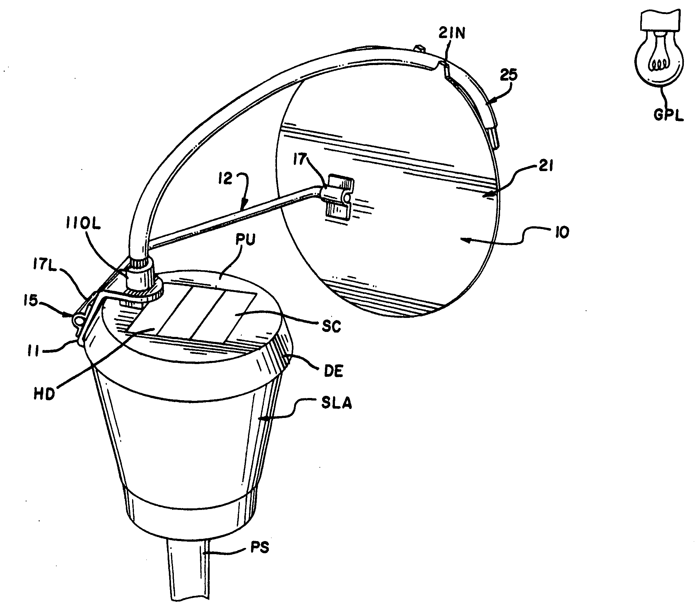 Method and apparatus for coordinating solar powered lighting with grid powered lighting