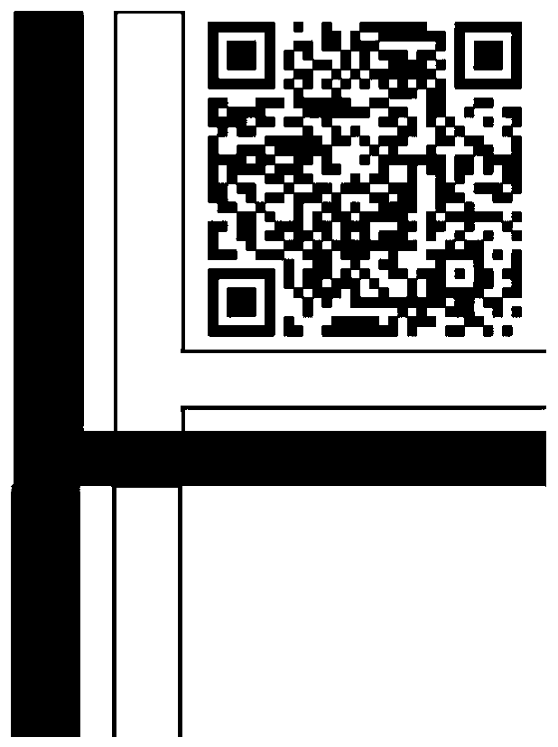 Robot indoor positioning method based on double-color bar and QR code