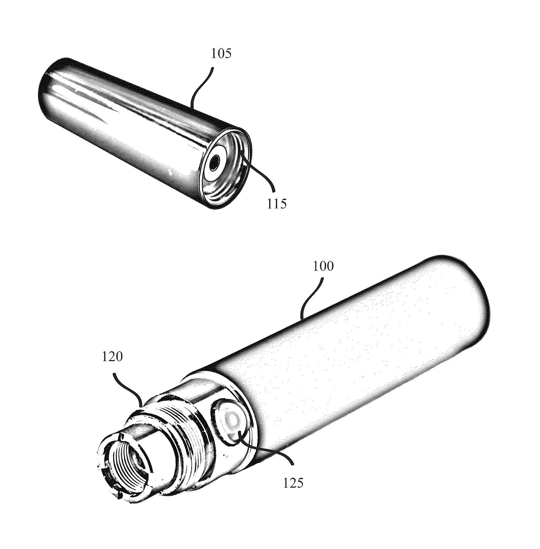 Electronic cigarette battery utility attachment system and method