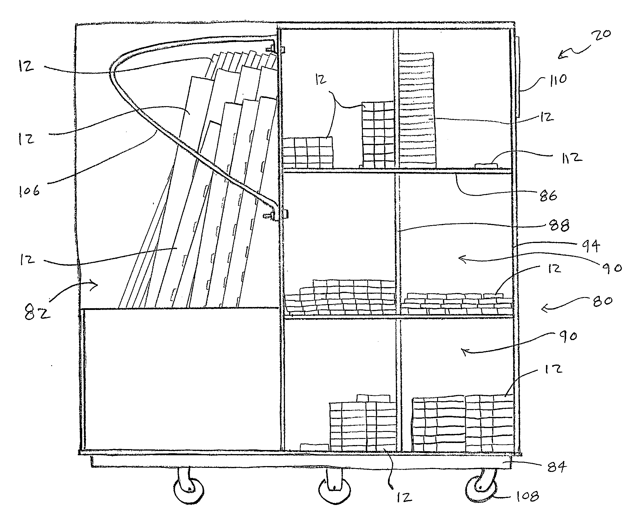 Cart and method for furniture manufacture