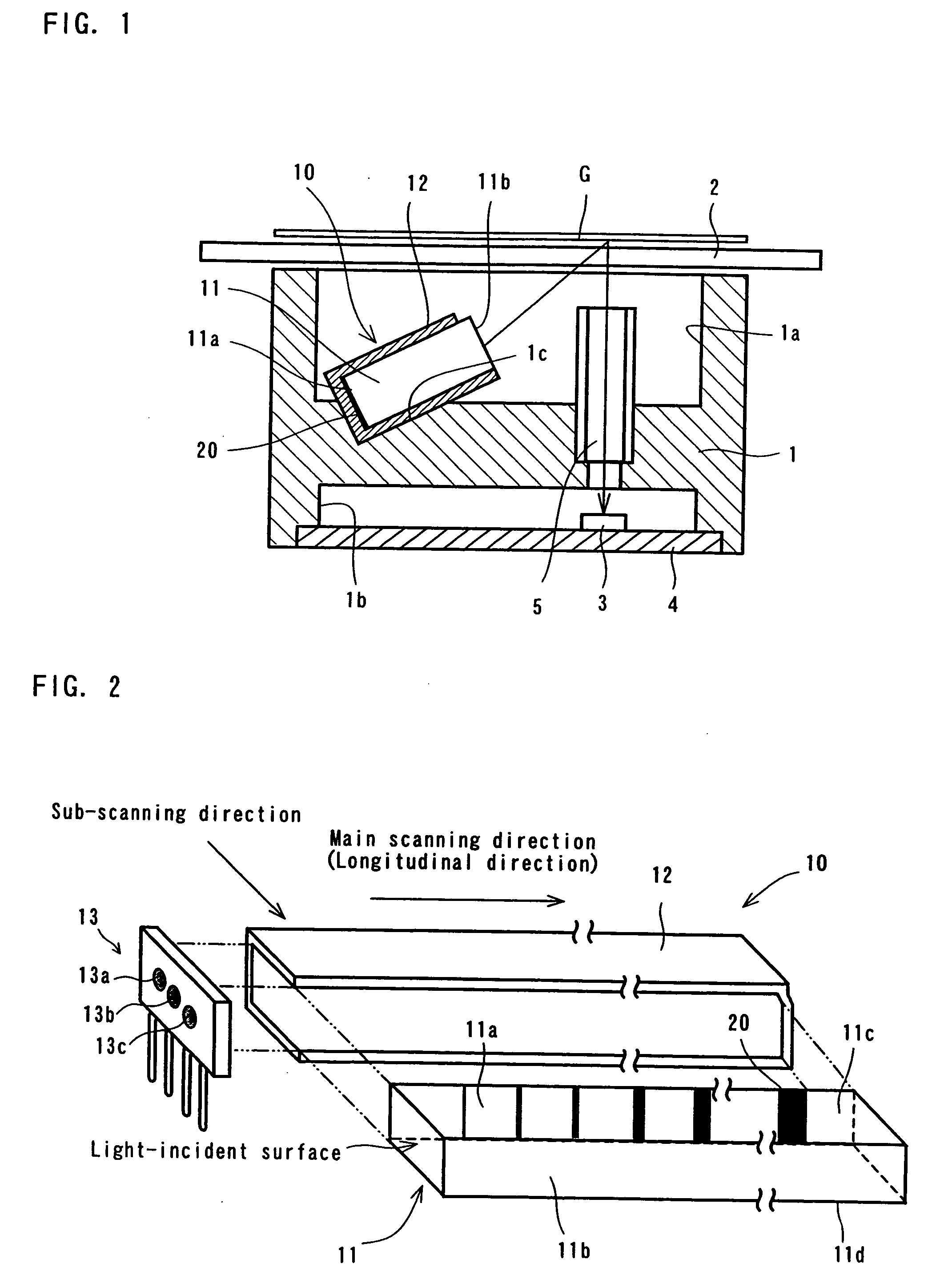 Line-illuminating device and image sensor