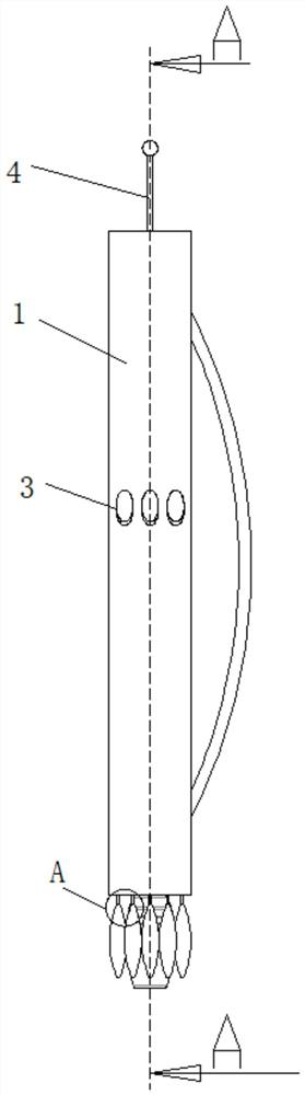 A cattle and sheep repelling device capable of whipping