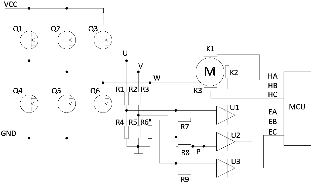 Direct current brushless motor, robot and method for detecting rotating speed of direct current brushless motor