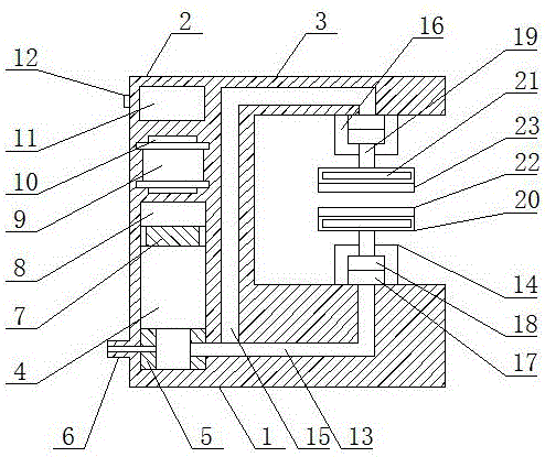 Small portable two-way telescopic stamping device