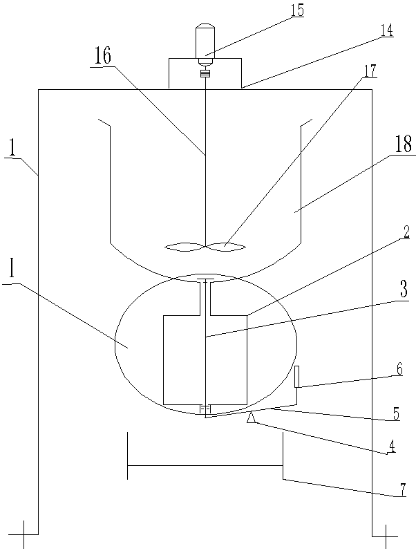 Feed liquid continuous separating, metering and disc distributing device