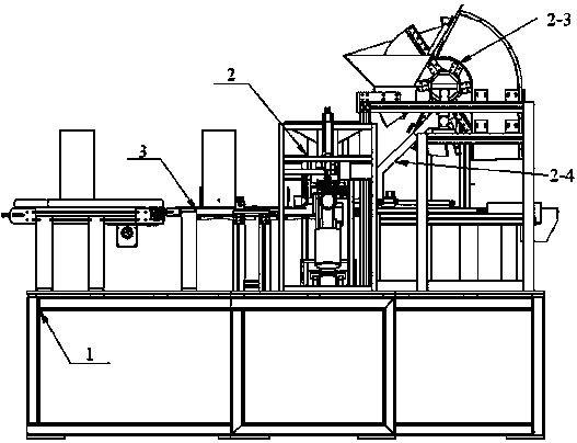 Automatic riveting machine for wine box package