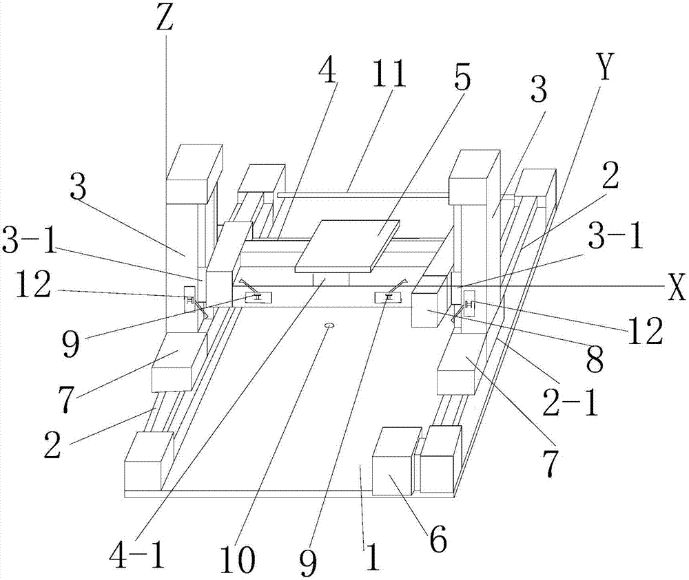 Detector for three-dimensional deformation precision of intelligent driving type measuring instrument and detection method