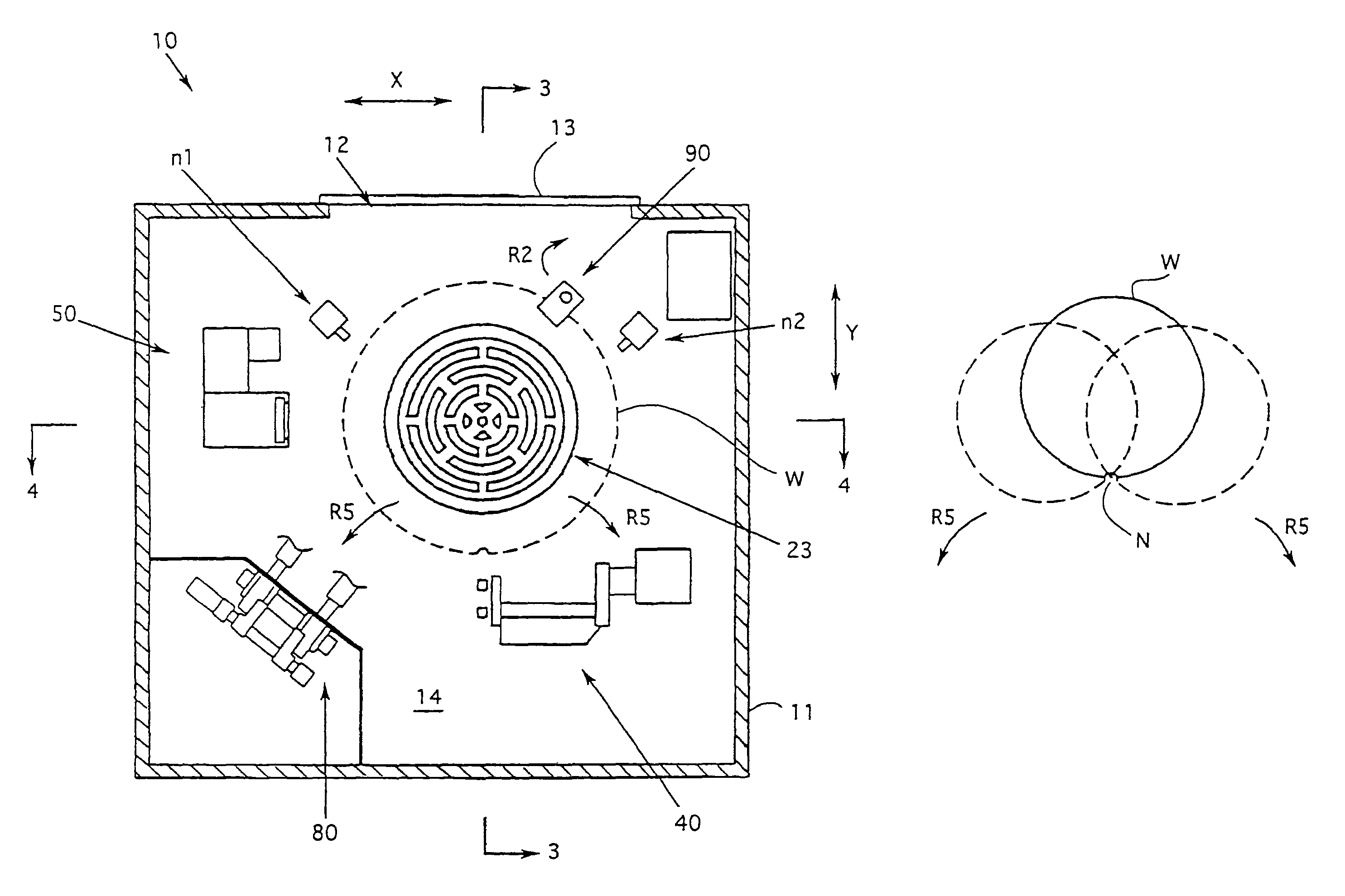 Device for polishing peripheral edge of semiconductor wafer