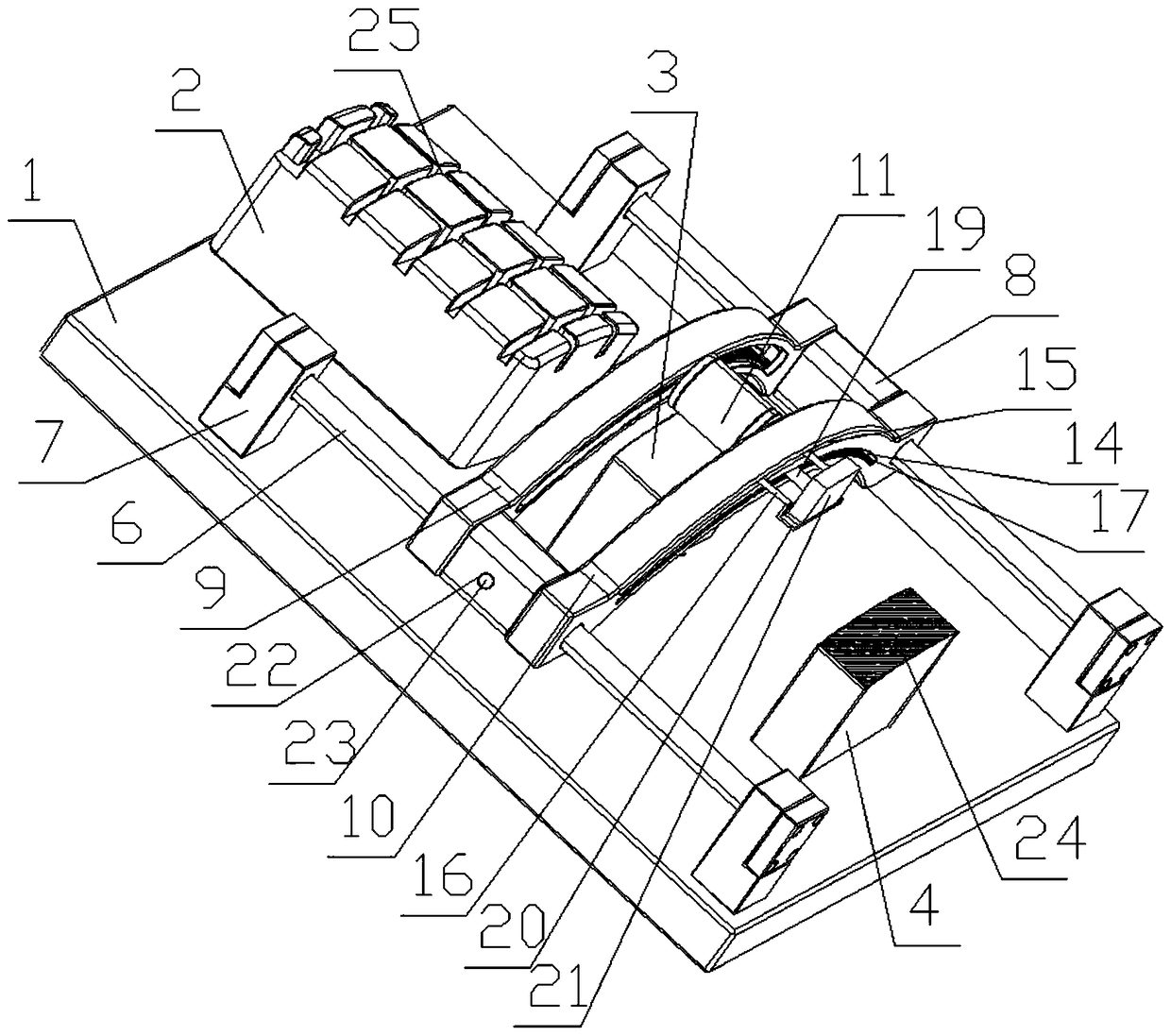 Automatic roll printing device for plastic products