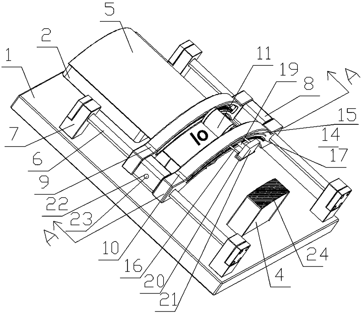 Automatic roll printing device for plastic products