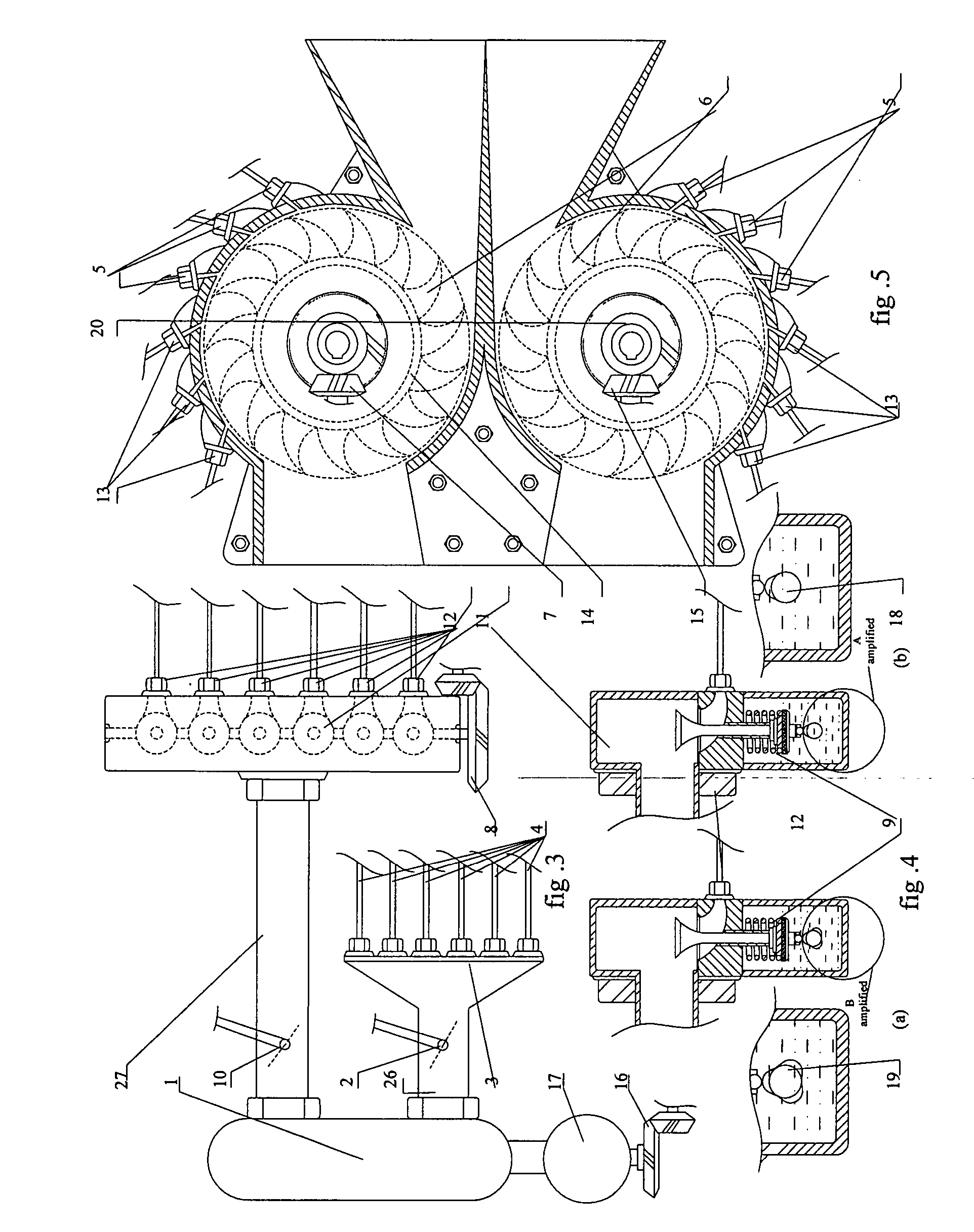 Wind-powered pneumatic engine and a motor vehicle equipped with the engine