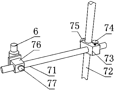 Spray head installing device of inkjet coding machine