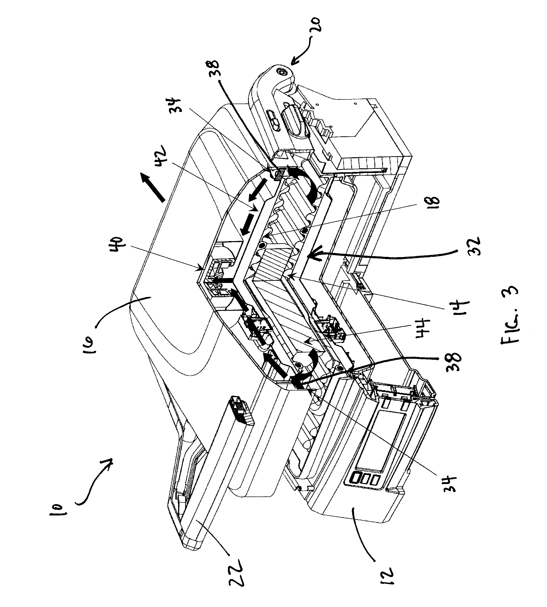 Smoke filter system for a cooking appliance