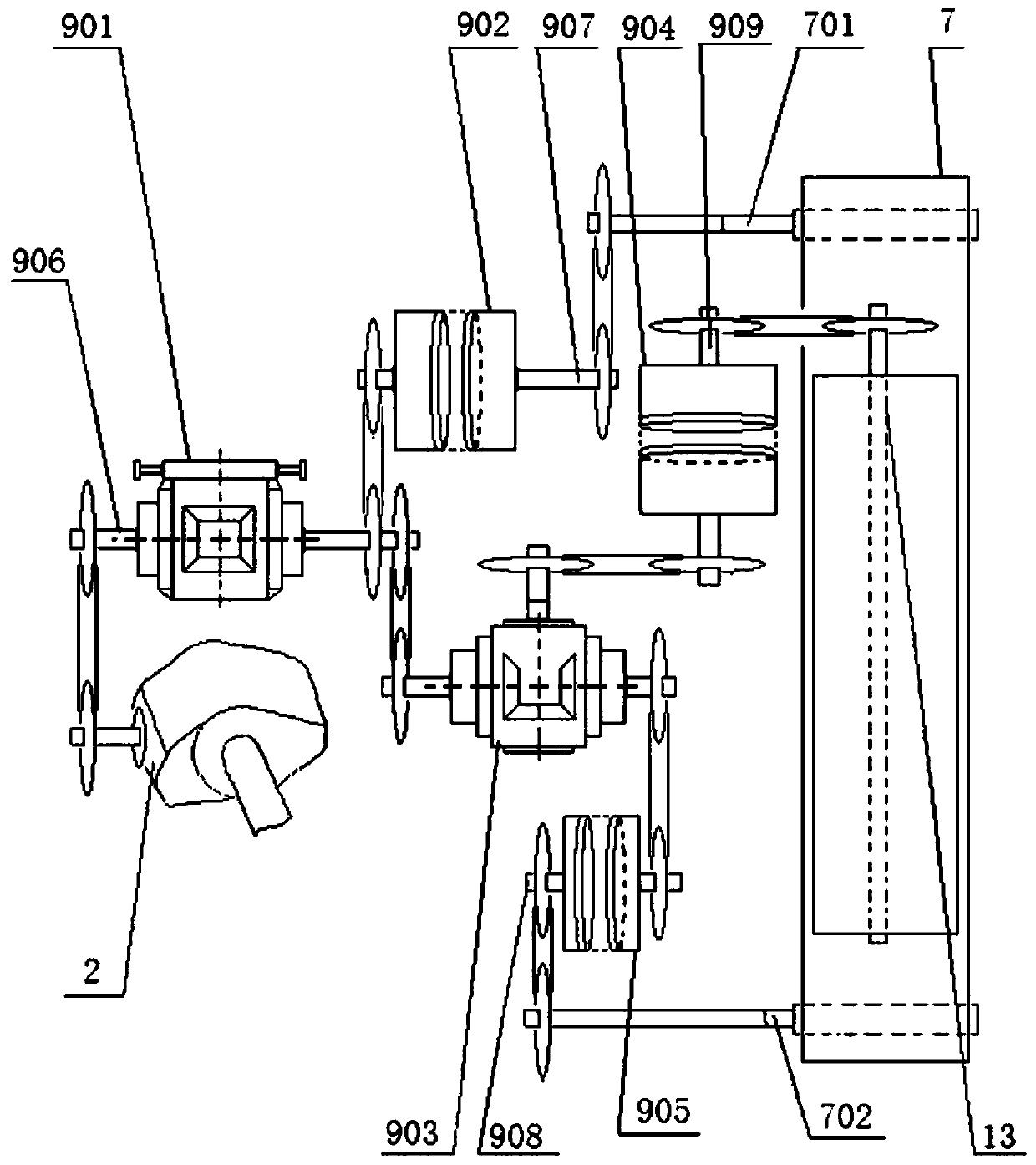 A single-sided automatic switching variable fertilization equipment