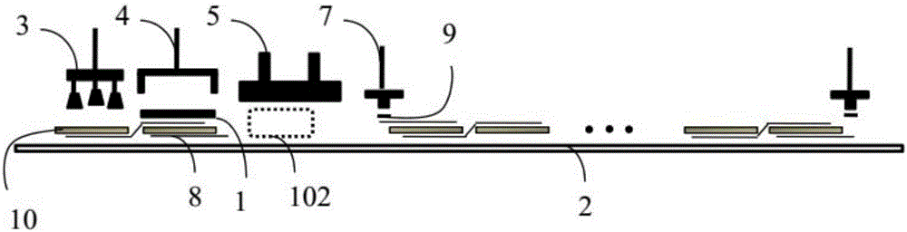 Series welding device for solar photovoltaic cells and series welding method