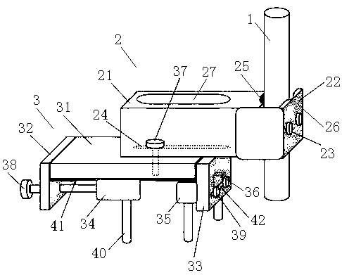 Heat exchanger tube bundle wall corrosion condition ultrasonic detection bracket and using method