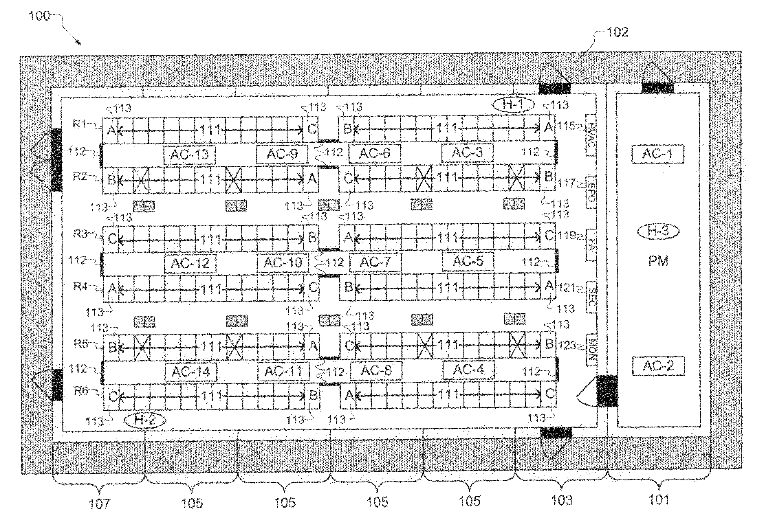 Modular data center and associated methods