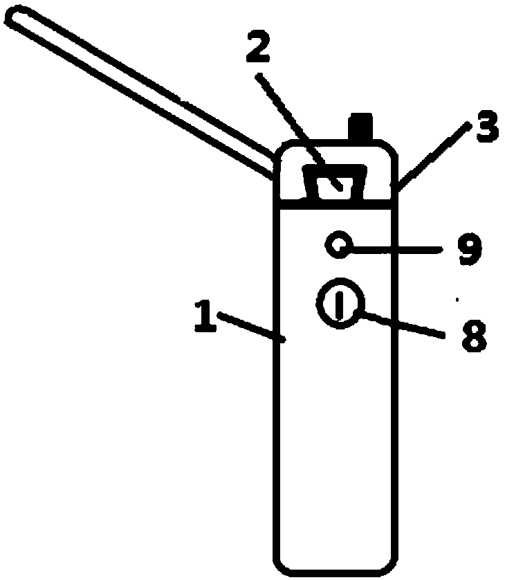 Electric heating handheld device for fire needle