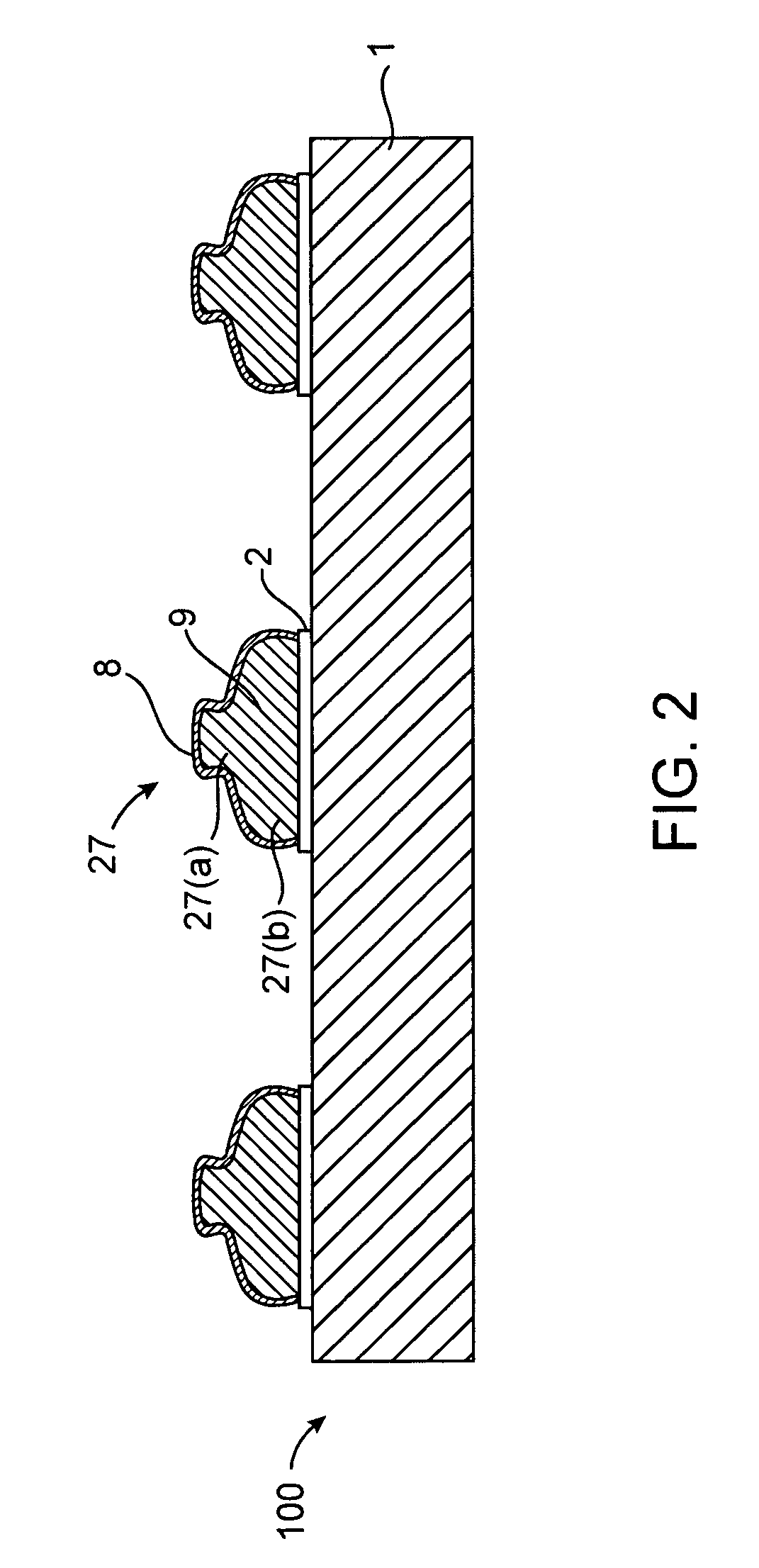 Dual metal stud bumping for flip chip applications