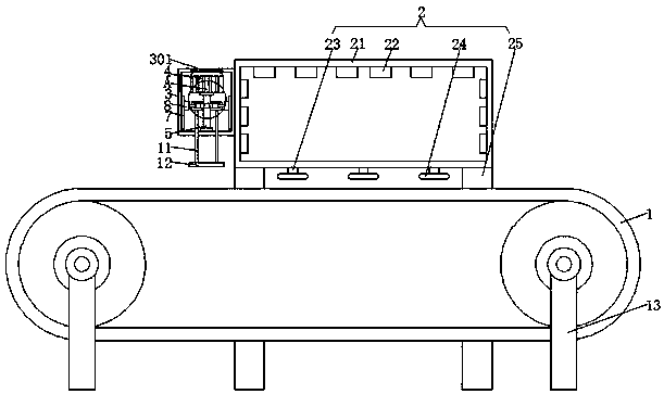 Drying device for chemical fiber cloth